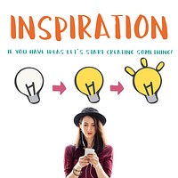 Inspiration Be Creative Design Invention Concept