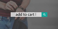 Add To Cart Search Shopping Concept