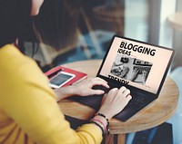 Blogging Ideas Content Connecting Vision Web Concept