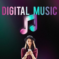 Digital Music Streaming Multimedia Entertainment Online Concept