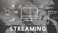 Streaming Media Digital Electronic Technology Concept