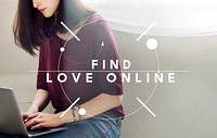Find Love Online Chat Searching Social Network Concept