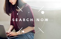 Search Now Searching Looking For Information Concept