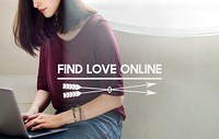 Find Love Online Chat Searching Social Network Concept