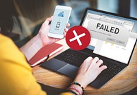 Failed Fail Failing Fiasco Inability Unsuccessful Concept