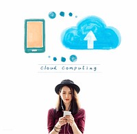Cloud Computing Network Storage Online Concept