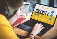 Charity Donation Icons Graphic Concept