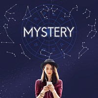 Mystery Planets Horoscpoe Astrology Concept