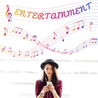 Music Notes Entertainment Melody Listening Concept