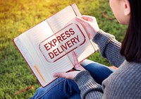 Worldwide Shipping Delivery Express Grpahic Concept