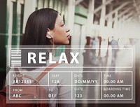 Holiday Travel Tourism Relaxation Graphic Concept