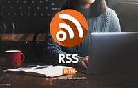 RSS Online Networking Signal Symbol Concept