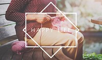 Happy Life Enjoyment Fun Hobby Knitting Concept