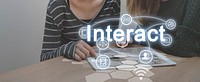 Trends Share Interact Internet Word Concept