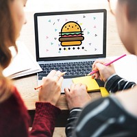 Illustration of Hamburger Fast Food Cuisine Menu Recipe