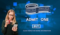 Movie Cinema Ticket Graphic Concept