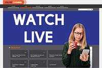 Live Broadcast Media News Online Concept