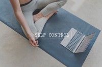 Self Control Character Define Personal Discipline Concept