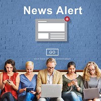 News Alert Announcement Broadcast Article Concept