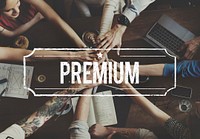 Premium Quality Value Guarantee Worth Standard Concept