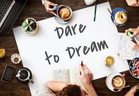 Daily Planner Dream Big Concept