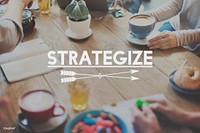 Strategize Target Mission Objective Graphics Concept