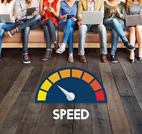 Internet Speed Test Software Concept