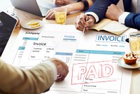 Invoice Tax Paid Payment Financial Account Concept