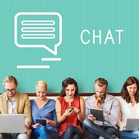 Chat Communication Online Blog Share Concept