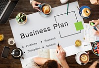 Business Plan Startup Strategy Goals Concept