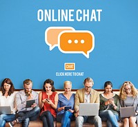 Online Chat Global Communications Connection Concept