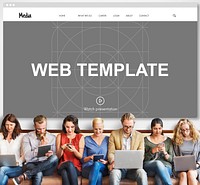 Web Design Media Page Concept