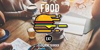 Food Burger Dining Eating Nourishment Concept