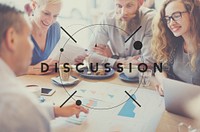 Discuss Discussion Negotiation Talking Debate Concept