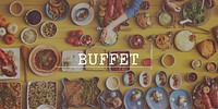Buffet Food Party Meal Variety Concept