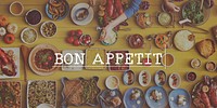 Bon Appetit Restaurant Meal Menu Concept