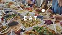 Let's Eat Food Catering Cuisine Gourmet Eating Concept