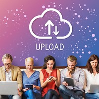 Upload is a file transfer to another computer system.