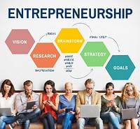 Entrepreneurship Strategey Business Plan Brainstorming Graphic Concept