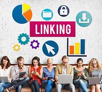 Linking Connection Share Hyperlink Concept