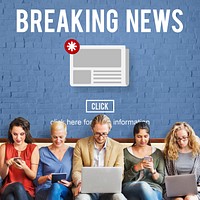 Breaking News Newsletter Announcement Daily Concept