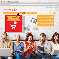 Online Shopping Marketing Sale Promotion Concept