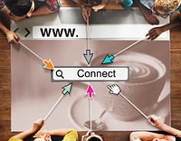 Connect Link Network Online Website Technology UI Concept