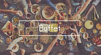 Good Food Good Mood Catering Buffet Foodie Restaurant Concept