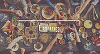 Eating Tasty Let's Eat Delicious Food Cuisine Concept