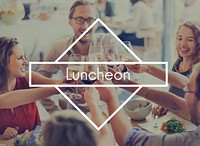 Lunch Out Luncheon Party Cuisine Catering Gourmet Concept
