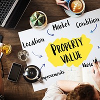 Property Value Market Diagram Concept