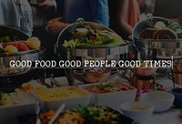 Good Food People Times Eating Nutrition Organic Concept