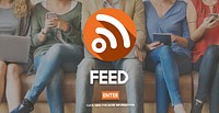 Feed Global Communication Announcement News Concept