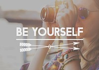 Be Yourself Self Esteem Confidence Optimistic Concept